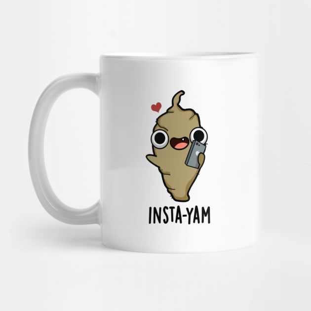 Insta-yam Cute Yam Veggie Pun by punnybone